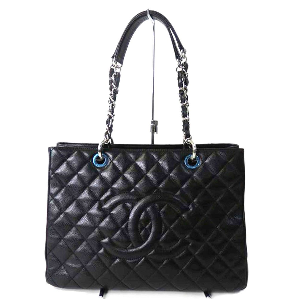 Chanel GST Tote Bag Caviar Skin Black